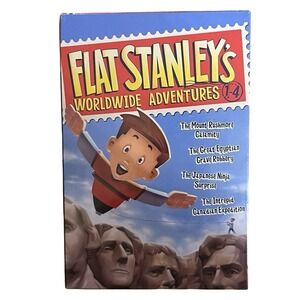 Flat Stanley's Worldwide Adventures LOT #1-4 Box Set BRAND NEW SEALED